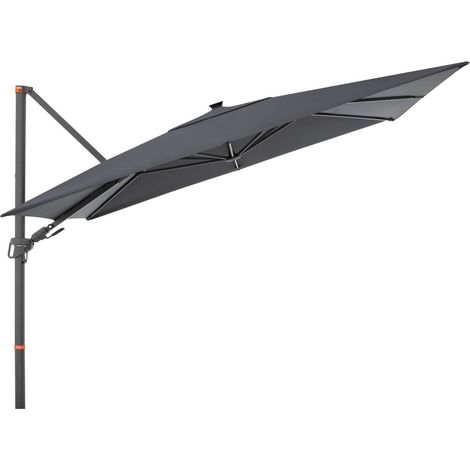 Doppler myZone Pendelschirm Side LED 300 x 220 cm Sonnenschirm 3 Farben Ampelschirm 451280 840 Anthrazit