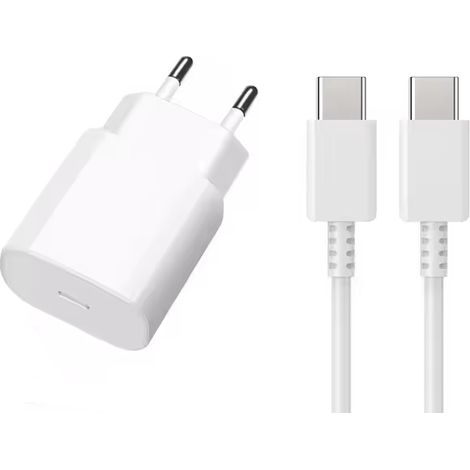 Chargeur pour Samsung, adaptateur 25 W + câble USB-C vers USB-C de 2 m - Vi