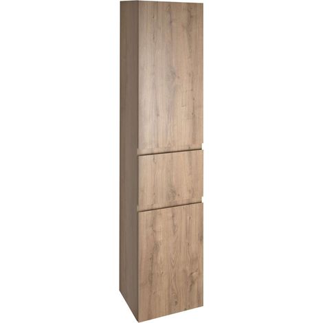 Aqualine Altair - Armario alto con cesta 40x184x31 cm, L, roble emporio AI485L (1/5)