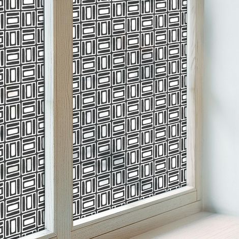 Film Dépoli pour Vitre 100x100 cm Vitrail Collés sur le Verre Protection pour Chambre Cuisine Salle de Bain Adhésif Décoratif Modèle énergétique (1/5)