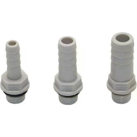 Raccords de tuyau droit en plastique, filetage mâle 1/8 vers connecteur droit 6 mm, 8 mm, 10 mm, raccord cannelé, raccords de tuyauterie pneumatique (1/5)