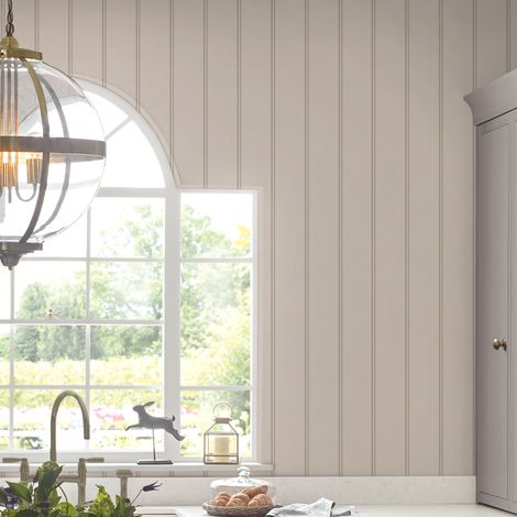 Papier peint intissé Laura Ashley Chalford Lambris Dove 1005 x 52cm Gris (1/4)