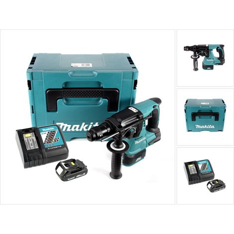 Makita DHR 243 RY1J Akku Kombihammer 18 V Brushless + 1x Akku 1,5 Ah + Ladegerät + Makpac