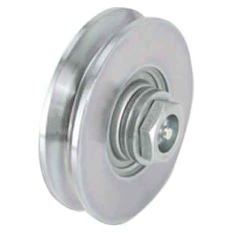 RUOTA CON BULLONE PER CANCELLI C/INGRASSATORE 100 mm