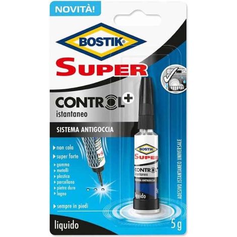 Adesivo cianocrilato "Super Control+" universale per incollaggi di piccole dimensioni 5 gr -24 Pezzi (1/2)