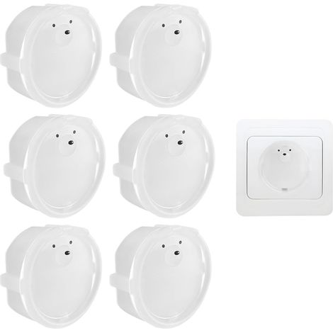 Set di 6 copriprese in silicone rimovibili, senza bisogno di chiave o adesivo. Protezione elettrica per neonati, accessorio per la cura dei bambini e per la sicurezza domestica (1/5)