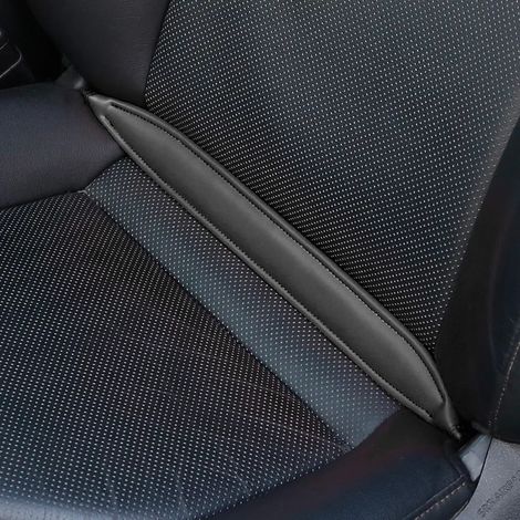 (Noir) 1 pièce - Combleur d'espace universel en cuir pour siège auto - Protection anti-poussière - Accessoires pour sièges de véhicule (1/5)