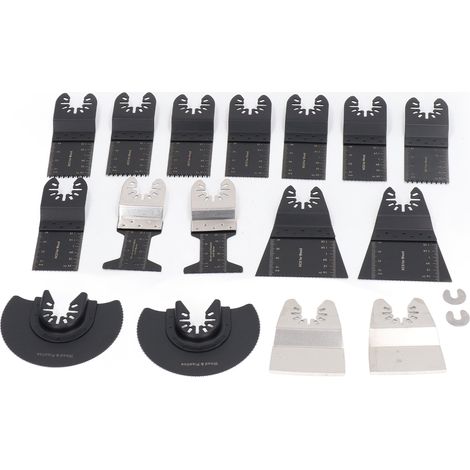 18 lames de scie oscillantes standard pour outils multifonctions et travail du bois