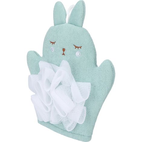 Gant exfoliant en forme d'animal de dessin animé pour le bain et la douche, gant de massage nettoyant pour éliminer les peaux mortes (1/5)
