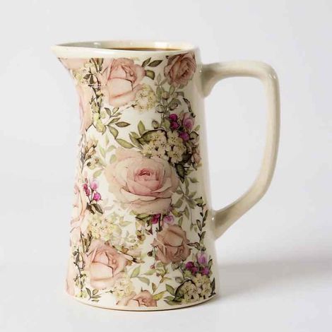 Pichet céramique Élégance Florale 20x13x25cm (1/5)