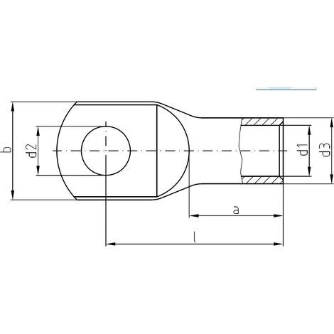Intercable Rohrkabelschuh 16qmm M10 ICF1610 50 Stk