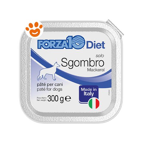 Forza10 Dog Solo Diet Sgombro  - Forza10 Dog Solo Diet Sgombro - Vaschetta Da 300 Gr