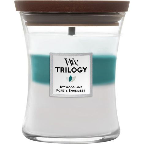 Vela WoodWick ICY con aroma a bosque, 275 g (1/2)