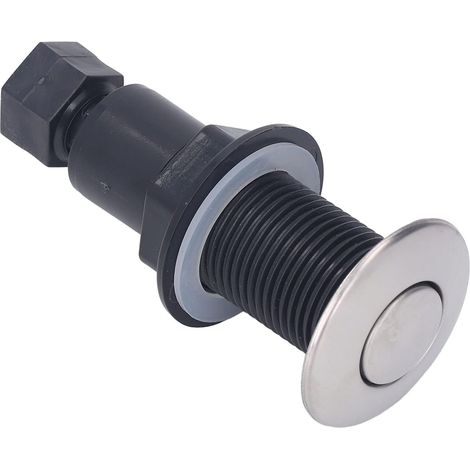 Interrupteur à bouton-poussoir, inox, ABS (1/5)