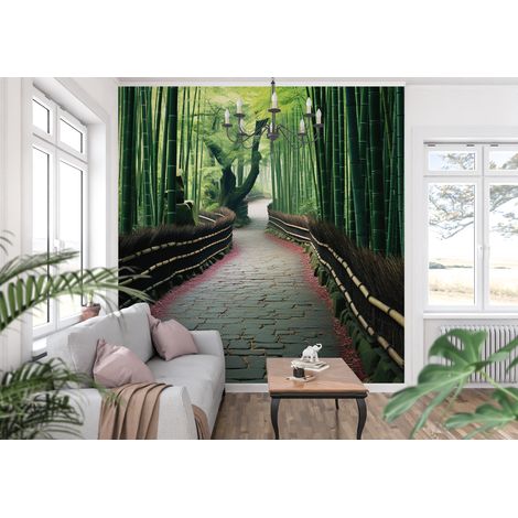 Papier peint bambou zen - 150 x 250 cm (1/2)
