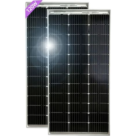 Pannello solare, alta efficienza, applicazione versatile, bifacciale 120W 2 pezzi (1/2)
