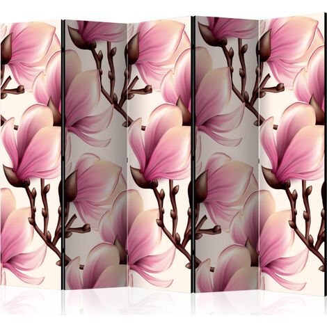 Paravent 5 Volets "Blooming Magnolias" 172x225cm (1/2)