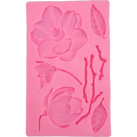 3D-Blumenformer aus Silikon für Harz, Kerzenwachs, Ton, Schokolade, Bastelarbeiten und Tortendekoration (1/5)