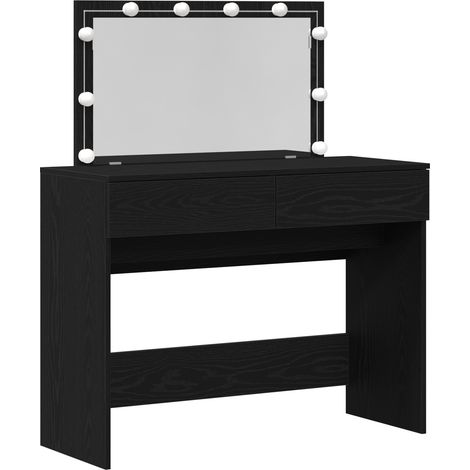 Coiffeuse,Table de maquillage Chêne noir 100 x 40 x 120 cm Bois d'ingénierie CFW472878 (1/5)