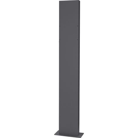 ML-Design Support de Boîte aux Lettres sur Pied en Acier Inoxydable Revêtu par Poudre, Anthracite, Haut 170 cm, Espacement des Trous 23x17 cm, Poteaux de Boîte aux Lettres à Visser, Accessoire Moderne (1/5)