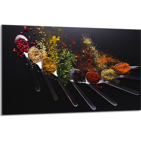 Glasschutzplatte für den Herd 80x52 Gewürze (1/5)