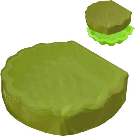 Bâche de protection pour bac à sable - 100 x 15 cm - Ronde - Étanche - Pour bac à sable - Avec couvercle - Pour coquillages d'eau et sable (1/5)