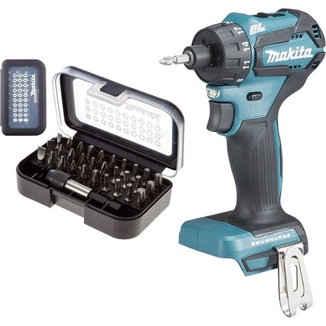 Makita DDF083Z 18v LXT Li-ion 6.35mm Drill Driver Cordless 1/4"" Hex + 30PC SET
