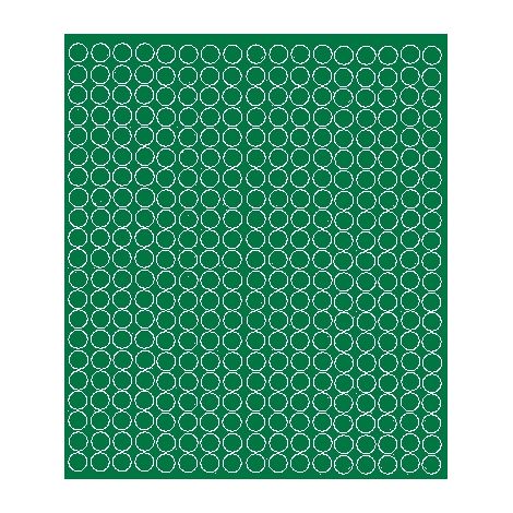 Adesivi circolari da 1 cm, adesivi circolari a pois, 357 pezzi, verde lucido