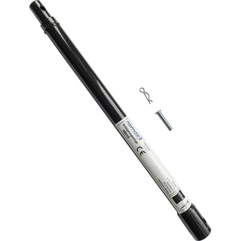 NEMAXX® Erdbohrer Verlängerung 1000mm Universal – Ø20mm Innenrohr für benzinbetriebene Erdlochbohrer – Stahl – Querbolzen & Splintsicherung – EB52 – Schwarz (1/5)