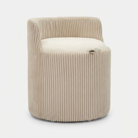 Pouf da toeletta contenitore imbottito Dublino (1/5)