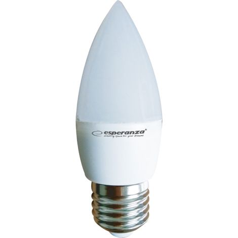 ELL147 LED-Lampe C37 E27 6W ESPERANZA warmweiß 3000K