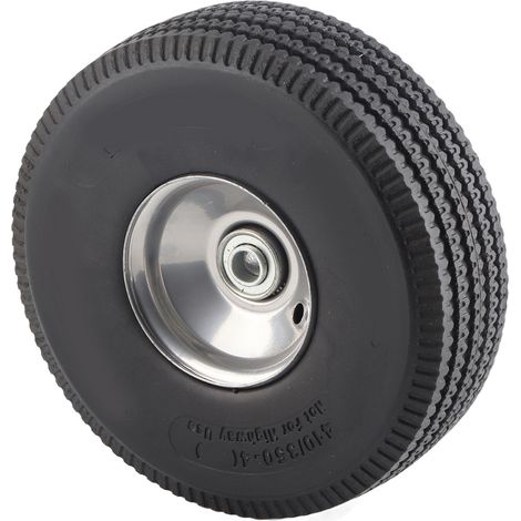 Chariot à roue pleine sans crevaison, 3.50-4, moyeu plastique 15 mm, 250 kPa, usage polyvalent, pneu tubeless universel (1/5)