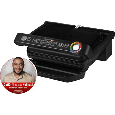 Tefal OptiGrill GC7058 grill eléctrico negro 600 cm² (1/5)