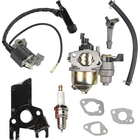 Carburador con junta, bobina de encendido y aislante para motor OHV de kart de 212 cc y 6,5 CV, kit completo de reparación y mantenimiento. (1/5)