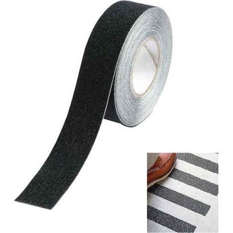 1ROTOLO NASTRO ANTISDRUCCIOLO ADESIVO  cm. 2,5x18 mt. col. nero