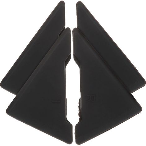 Lot de 4 protections de bord de portière de voiture en silicone universel, protections d'angle de portière.-5.5x4cm-Black (1/2)