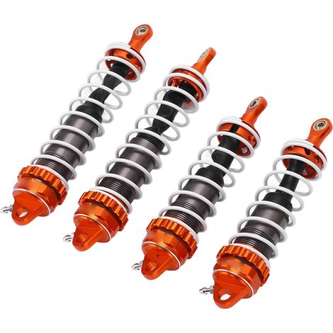 Amortisseurs de rechange en alliage d'aluminium pour ZD Racing DBX07 1/7 - Ressorts amortisseurs orange titane (1/5)