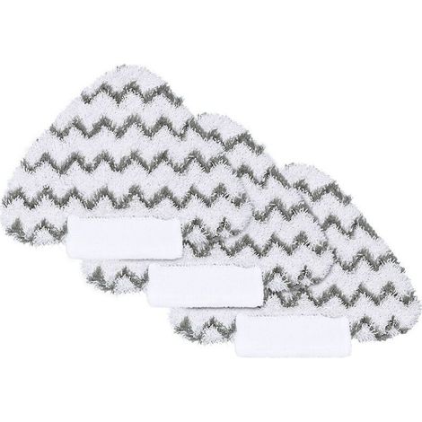 Lot de 3 tampons lavables en microfibre pour balai vapeur Shark Lift-Away Genius S3973D S5003D S6001 S6002 S6003 3973WM S5001 S5002 (triangulaire) (1/5)