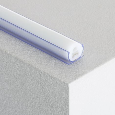 Profilo PVC 1m per Neon LED Flessibile Circolare 360 Monocolore Trasparente (1/2)