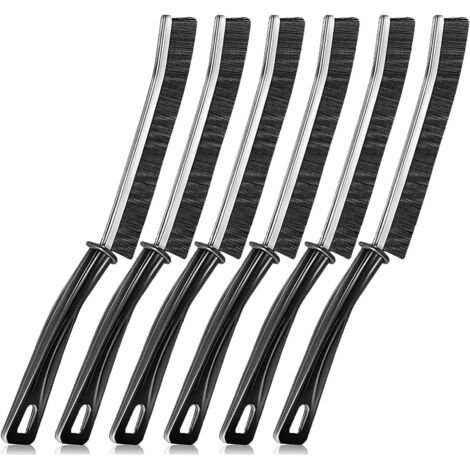 royaluxe- NORCKS 6 Pcs Brosse de Nettoyage Rainure Fenetre Brosse À Nettoyer des Interstices avec Poignée