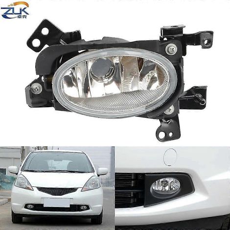 Nebelscheinwerfer für die vordere Stoßstange für HONDA FIT JAZZ 2009 2010 2011 GE6 GE8 TG5 Nebelscheinwerfer mit Aluminium-Schale und Glaslinse – linke Seite