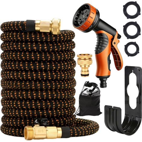 Tuyau d'Arrosage Extensible 30M, Flexible de Jardin avec Pistolet Pulvérisateur 10 Fonctions (1/5)
