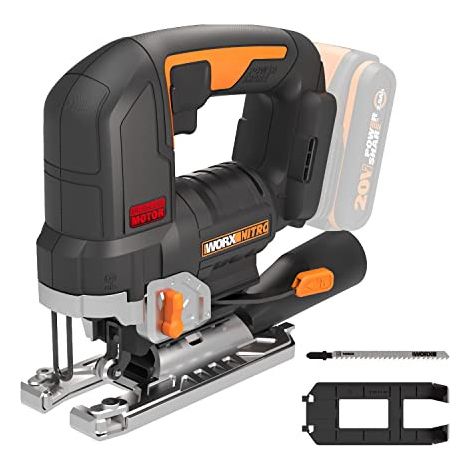 WORX - SCIE SAUTEUSE BRUSHLESS PENDULAIRE MULTIMATÉRIAUX SANS FIL 20V - 2,5AH - WX542.9 (LIVRÉE SANS BATTERIE NI CHARGEUR, GUIDE