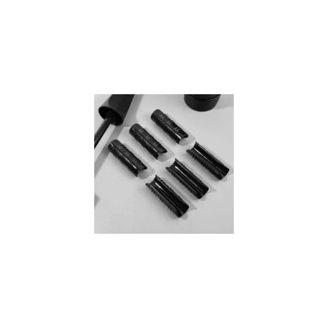 Accessoire pour serre,50 Pcs Bâtiments De Jardin Tube Clip PC Serre Cadre Pinces De Tuyau Tube Film Clip pour Serre Bannière Cadre Abris Noir 20Mm (1/4)