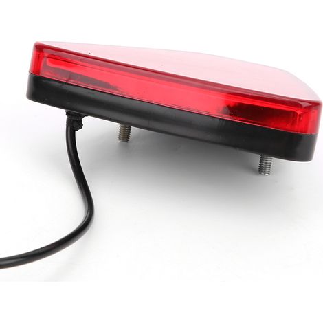 Feu arrière automatique 12 V, 20 LED, clignotant stroboscopique, universel pour moto, quad, camion, SUV, rouge (1/5)