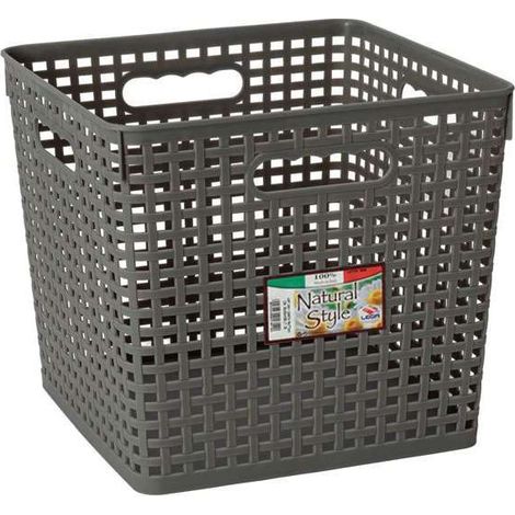 Cestino Rattan Cm 40X26 H 11 Lega