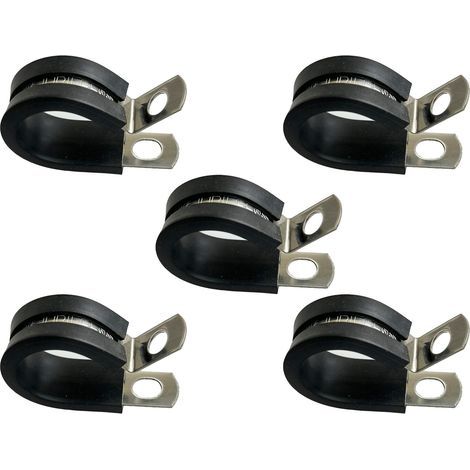 Lot von 5 Halsketten aus Amazon-Edelstahl, 14 mm, Banddurchmesser 0,6 mm, Bandbreite 15 mm (1/5)
