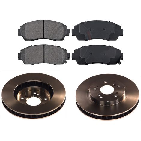 KIT FRENI ANTERIORI compatibile con HONDA CR-V III (RE) - DISCHI + PASTIGLIE OEM: FDB4161, FDB4228 / 17962 /SOSTITUZIONE DIRETTA/BASSA POLVERE/SILENZIOSO