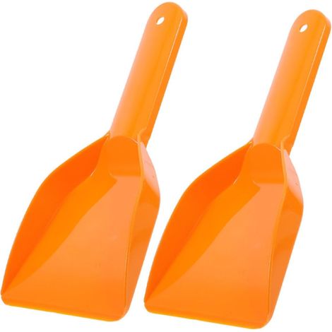 de 2 grattoirs à glace épais en plastique orange spatules