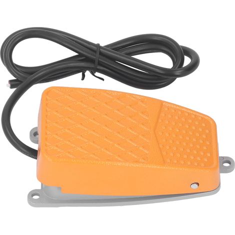 Interrupteur au pied 250 V, contact argenté, boîtier antidérapant en alliage d'aluminium, commande d'alimentation au pied pour scie circulaire, normalement fermé (1/5)